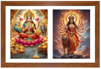 HitechMart Lakshmi and durga Photo Frame Religious Frame