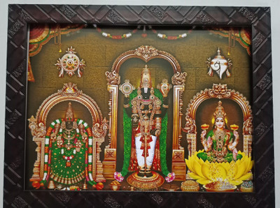 VGS MARKETINGS Venkateswara Balaji Kalyana Perumal Sridevi Bhudevi Lakshmi devi Mahalakshmi Religious Frame