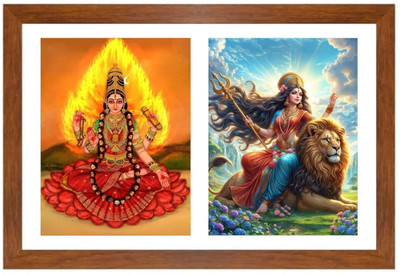HitechMart Bhairavi and uma Photo Frame Religious Frame