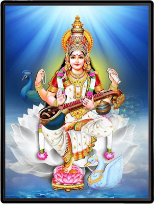 HitechMart Saraswati Laminated Photo Religious Frame