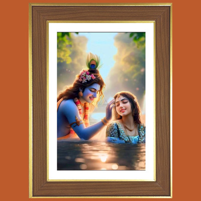 HitechMart Radha Krishna Photo Frame 12x16 Inches Religious Frame