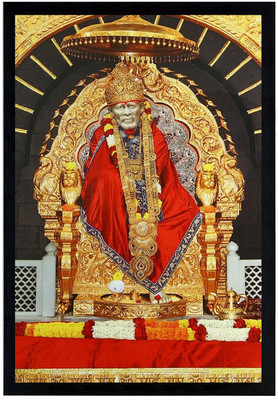 Zig Zag Shirdi Sai Baba Shiridi Saibaba Big Large Size Religious Frame