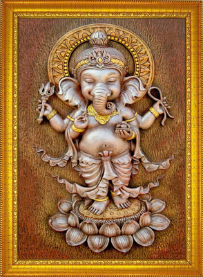 FRIZZY ARTS Ganesh ji Religious Frame