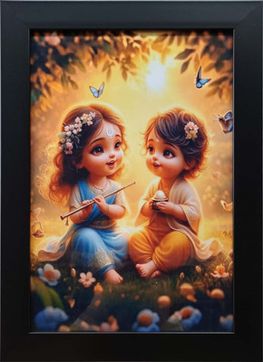 LAXMI STORE Radha Krishna Religious Frame