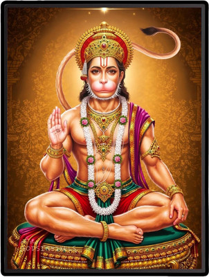 HitechMart Hanuman Laminated Photo Religious Frame