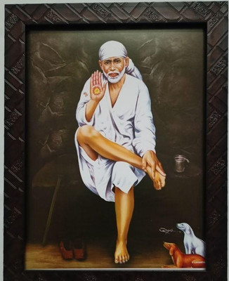 VGS MARKETINGS Sri Shirdi Sai Baba Shirdi Saibaba Religious Frame