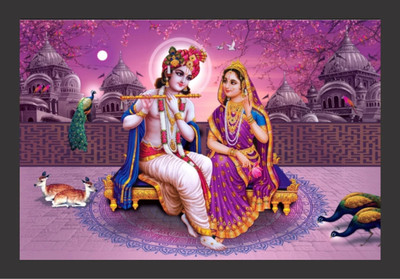 SL GIFTS Divine Radha Krishna photo frame for home Religious Frame