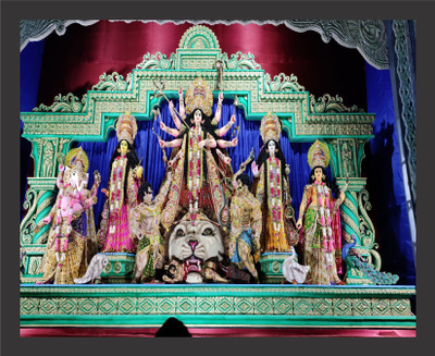 Darsh Craft Durga Mata Religious Frame