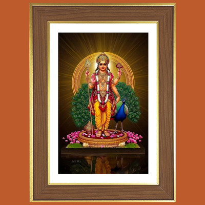HitechMart Lord Kartikeya Photo Frame 14x18 Inches Religious Frame