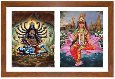 HitechMart Maa kali and rukmini Photo Frame Religious Frame