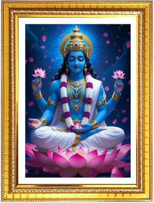 HitechMart Lord Krishna Photo Frame 12x16 Inches Religious Frame