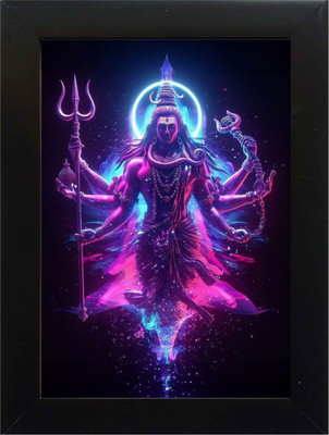 PY Creation Lord Shiva Religious Frame