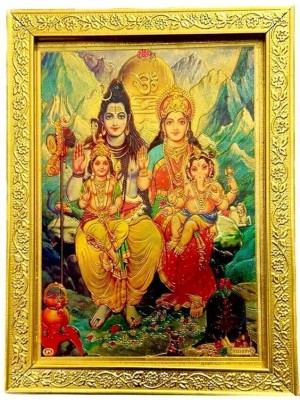 Kapoor creation shiv ji parivar Religious Frame