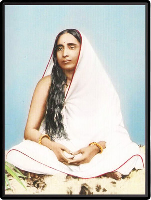 HitechMart Ma Sarada Laminated Photo Religious Frame