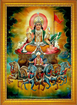 Diyansh Enterprises Lord Surya Religious Frame