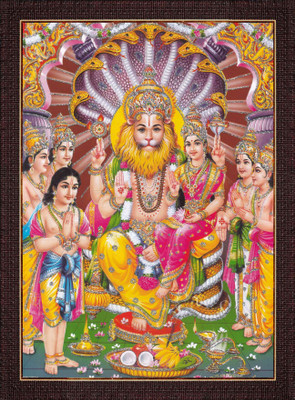 craftery Lord Narasimha Swamy Religious Frame