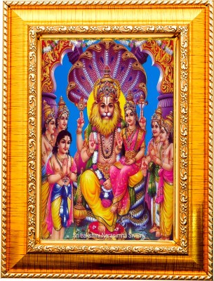 DECORPRINT DESIGN BRASPATI DEV/LAXMI NARAYAN/LAXMI/NARSHIMA/SATYANARAYAN/VISHNU/DHARM Religious Frame