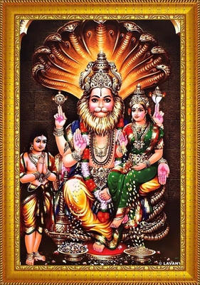 taani creations Lakshmi Narasimha Swamy Religious Frame