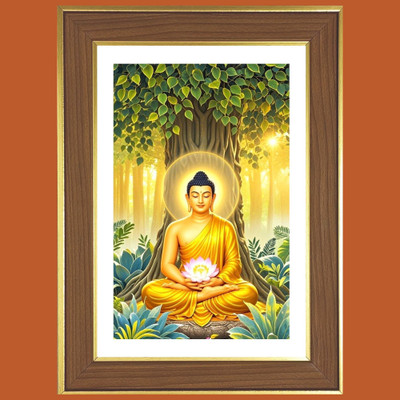 HitechMart The Great Buddha Photo Frame 16x20 Inches Religious Frame