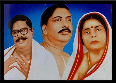 Deshkart ANUKUL CHANDRA THAKUR (11 INCH X 8 INCH) LAMINATED PHOTO WITH BACK SUPPORT MOUNT Religious Frame