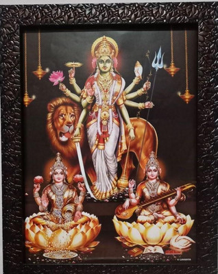 VGS MARKETINGS Goddess Durga Religious Frame