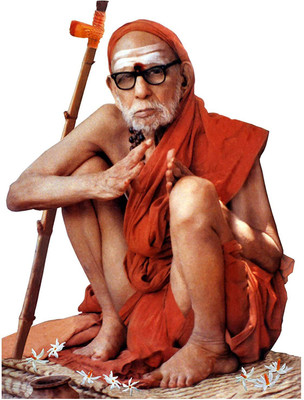 Vils Kanchi Sri Sankaracharya Maha Periyava Divine Holy Blessing Photo Frame for Pooja/Gift (Size= 4.5 inch X 6 inch) Religious Frame