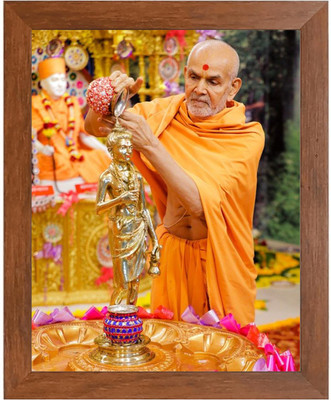 HitechMart Swami Narayan Founder of Swaminarayan Sampraday Photo Frame Religious Frame