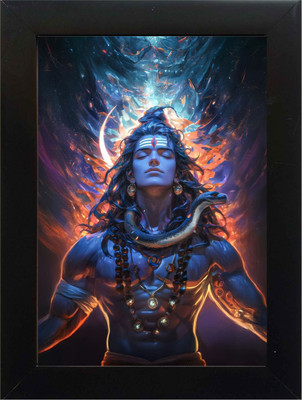 PY Creation Lord Shiva Religious Frame