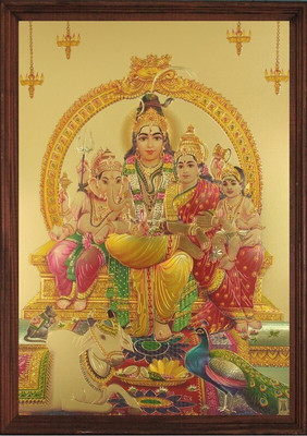 VJ ENTERPRISES Shiva Parivar Religious Frame