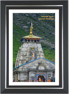 HitechMart Kedarnath Temple Photo Religious Frame