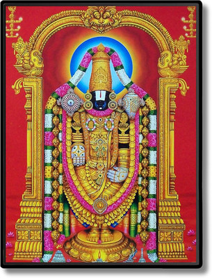 HitechMart Tirupati Balaji Laminated Photo Religious Frame