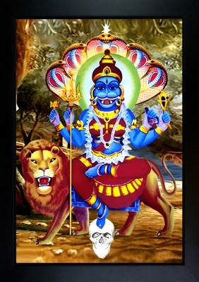 CrowdHall Pratyangira Devi Photo Frame 10 X 13.5 IN Religious Frame