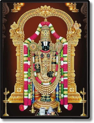 HitechMart Tirupati Balaji Laminated Photo Religious Frame