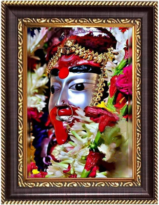 HitechMart Sri Maa Sarada DeviPhotoframe 6.7x8.7 inches - Religious Desk And Wall Art Religious Frame