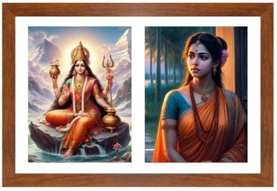 HitechMart Parvathi and sita Photo Frame Religious Frame