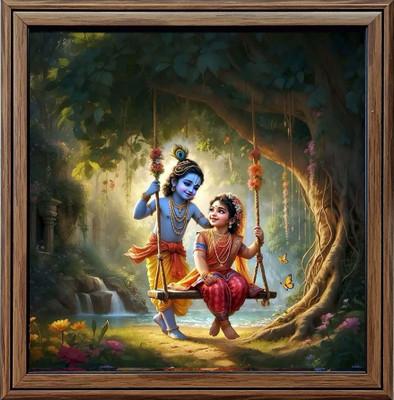 LAXMI STORE Radha Krishna Religious Frame