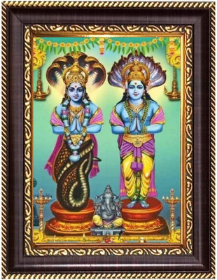 HitechMart Lord Gautam Buddha Photoframe 10.7x12.7 inches Religious Frame