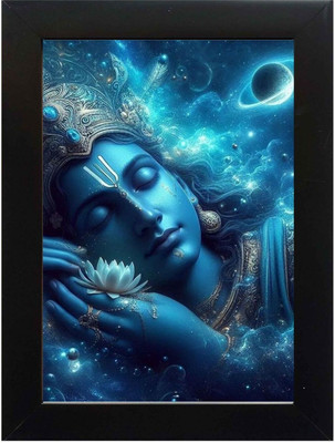 PY Creation Lord Vishnu Religious Frame