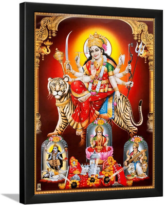Designhunar Durga Mata Religious Frame