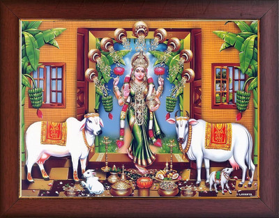 SAI BALAJI ACRALICS Gadapa Lakshmi Photo Religious Frame