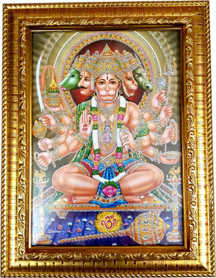 VG CREATION Panchmukhi Hanuman Ji Religious Frame