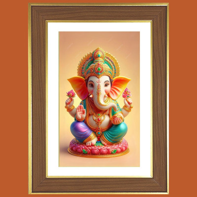 HitechMart Lord Ganapathi Photo Frame 16x20 Inches Religious Frame