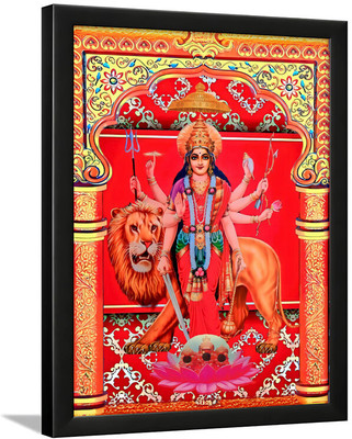 Designhunar Durga Mata Religious Frame