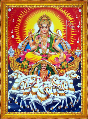 Diyansh Enterprises Lord Surya Religious Frame