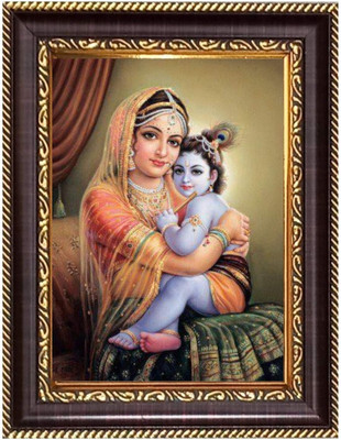 HitechMart Sri Veera Lakshmi Mata Photoframe 14.7x16.7 inches Religious Frame