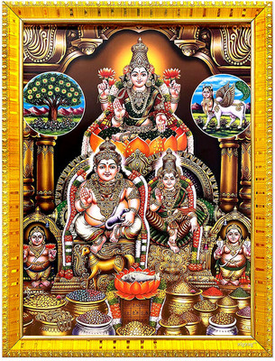 Zig Zag Goddess Kubera Lakshmi Big Large Size Religious Frame