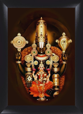VJ ENTERPRISES Tirupati Venkateswara Swamy/Lord Balaji Religious Frame