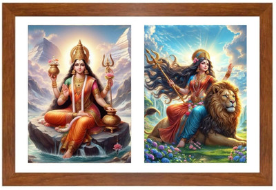 HitechMart Parvathi and uma Photo Frame Religious Frame