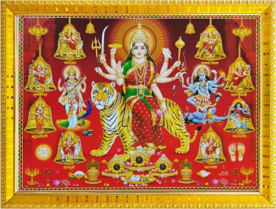 koshtak Durga Maa/Ambe/Sherawali/Nav Durga /Navratri Pooja Photo Religious Frame