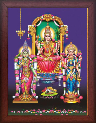 FRAMTASTIC KANCHI KAMAKSHI KASHI VISHALAKSHI MADURAI MEENAKSHI AMMAN PHOTOFRAME Religious Frame